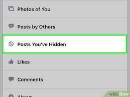 How you can hide and unhide a post on facebook? Auf Facebook Verborgene Posts Sehen Wikihow