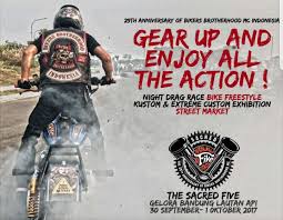 Maybe you would like to learn more about one of these? The Sacred Five 29th Anniversary Of Bikers Brotherhood Mc 30 September 1 Oktober 2017 At Gelora Bandung Lautan Api Gedebage Bandung Thesacredfive 29th