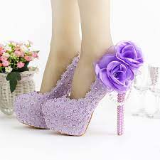 Click To Buy 2016 Romantic Handmade Bridal Dress Shoes Purple Super High Heel Wedding Shoes Bea Purple Dress Shoes Wedding Shoes Heels Wedding High Heels