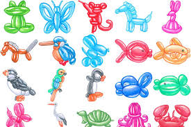 Balloon Animals Watercolor Bundle102 In 2020 Balloon Animals Watercolor Animals How To Draw Balloons