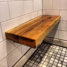 Our Work Woodology Wood Shower Bench Shower Seat Teak Shower