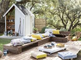 Amenagement Jardin Nos Idees Pour Un Jardin Gai Et Cosy Elle Decoration Amenagement Jardin Salon De Jardin Palettes Et Agrement De Jardin