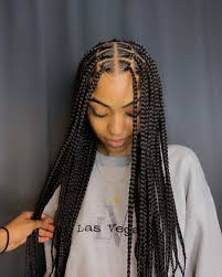 Check spelling or type a new query. 40 Knotless Braid Styles For 2021 Jumbo Lose Braid More Thrivenaija Blonde Box Braids Braids For Short Hair Box Braids Styling