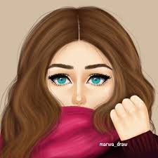 صور كرتونيه للبنات رسومات بنات كرتون كيوت رسم