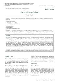 Pdf The Second Stage Of Labour