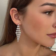 silver chandelier earrings Black Friday Top Sale