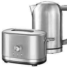 Kitchenaid artisan 2 slot toaster pro line cookfunky. Kitchenaid Contour Silver Stainless Steel 2 Slot Manual Toaster And 1 7l Kettle Set Ket2slotmanualbsx Harts Of Stur