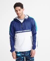 Capuche réglable à cordon, empiècements, fermeture zippée sur le devant, grande poche avant à double zip et fermetures zippées sur les côtés. Superdry Veste A Enfiler Streetsport Vestes Et Manteaux Pour Homme