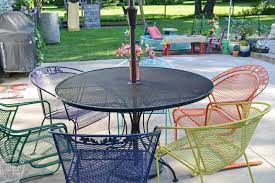 Considered the most durable material for outdoor furniture, metal can last a lifetime if you take care of it properly. How To Paint Metal Lawn Furniture Refresh Living