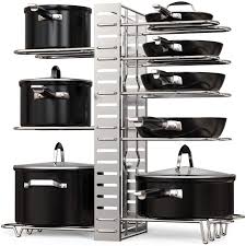 Check spelling or type a new query. Geekdigg Pot Rack Organizer Adjustable Height And Position Kitchen Counter And Cabinet Pan Organizer Shelf Rack Pot Lid Holder With 3 Diy Methods Silver Buy Online In Trinidad And Tobago At Trinidad Desertcart Com