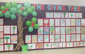 The Giving Tree By Shel Silverstein Grade 6 Display The Giving Tree Classroom Displays Teaching Activities