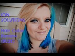 How i got my blue hair! Review On Ion Color Brilliance Brights In Sky Blue Youtube