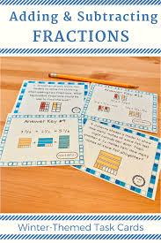 Fractions Word Problems Winter Theme Add Subtract Fractions Fraction Word Problems Subtracting Fractions Fractions