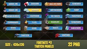 Fortnite Twitch Panels 2 By Lol0verlay Twitch Paneling Fortnite