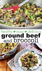 Healthy Easy One Pan Ground Beef Broccoli Beef Broccoli Easy Ground Healthy Onepan In 2020 Healthy Beef Recipes Beef Recipes Easy Ground Beef Recipes Easy