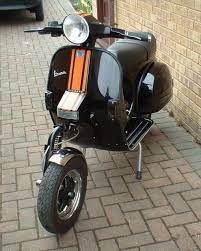 Custom Vespa Black Buscar Con Google