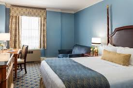 Spacious bedroom and private bath. Rooms At The Francis Marion Hotel Charleston Sc