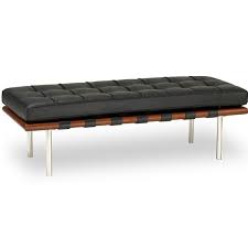 Seat Bench Barcelona Bench Seat Top Grain Full Leather Seats 2 135cm Barcelona Bench Rove Concepts Mies Van Der Rohe