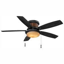 Hunter avia low profile led 48 ceiling fan. Hampton Bay Roanoke 48 In Led Indoor Outdoor Natural Iron Ceiling Fan With Light Kit Yg216 Ni The Home Depot