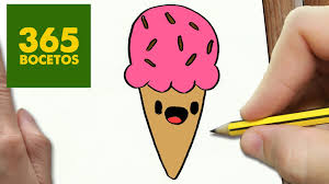 Como Dibujar Un Helado Kawaii Paso A Paso Dibujos Kawaii Faciles How To Draw A Ice Cream Cone