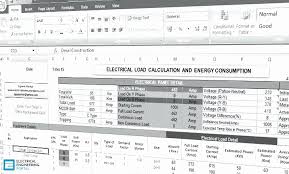 Residential Electrical Load Calculation Spreadsheet Or