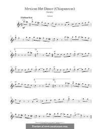 Mexican Hat Dance By Folklore Sheet Music On Musicaneo