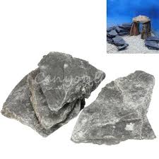 1 Set Aquarium Real Natural Stone Decoration Stones Slate Furnishing Vivarium Aquarium Decorations Aquarium Aquarium Fish