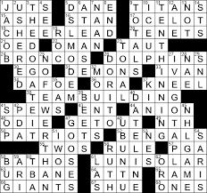 Scarlett johansson played as natasha romanoff / black widow. 0905 18 Ny Times Crossword 5 Sep 18 Wednesday Nyxcrossword Com