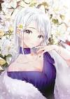 White Hair Beautiful Cute Anime Girl