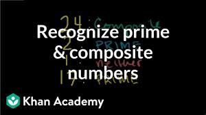 recognizing prime and composite numbers video khan academy