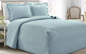 From contemporary to traditional, iron and wood, mancini's offers a vast array of furniture from around the world. Philly 3 Piece Queen Blue Bedspread Set Bob S Discount Furniture