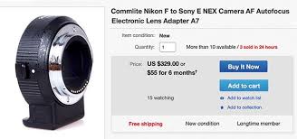 Commlite Nikon F Sony E Adapter Ebay Nikon Sony E Mount Adapter