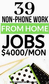 70 Non Phone Work From Home Jobs Hiring Now In 2020 Work From Home Jobs Work From Home Opportunities Home Jobs