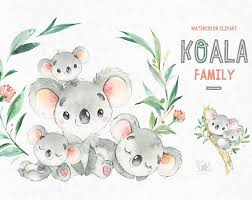 Sloth Little Animals Watercolor Clipart Sleepy Sloths Etsy Watercolor Animals Animal Clipart Bear Watercolor