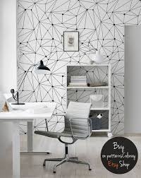 Bedroom Black And White Wall Mural Minimalistic Constellations Wallpaper Black And White Lines Etsy Room Decor Decor Interior