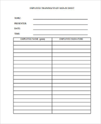 Free 8 Sample Meeting Sign In Sheet Templates In Ms Word Pdf