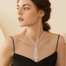 Crystals Stones Crystal Stone Holder Necklace Fashion Adjustable Metal Crystal  Holder Necklace