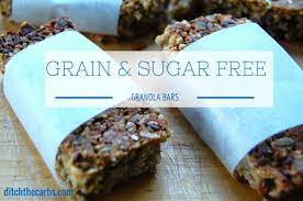 Mix the first five ingredients together. Grain Free Granola Bars Blender Recipe Easy Blender Recipe Only 2 4g Net Carbs