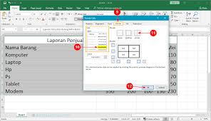 Mewarnai kolom kerja excel ke kanan. Cara Membuat Tabel Di Excel Berwarna Otomatis Mudah Semutimut Tutorial Hp Dan Komputer Terbaik