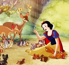 Snow White And Her Animal Friends In The Forest Snow White Drawing Disney Character Drawing Snow Illustration