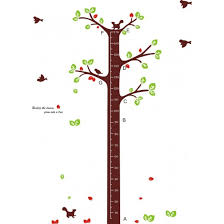 Tree Growth Chart With Birds Flying
