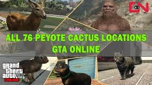 How to turn into an animal and cause absolute mayhem online | gamesradar+. Gta Online Peyote Plant Locations Map Cactus Animals