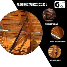 Ein gutes versteck ist schnell gebaut! 3 Er Mulltonnenbox 240 Liter Rhombus Sibirische Larche