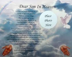 Birthday Poem For My Son In Heaven Dear Son In Heaven Memorial Poem Gift Loss Of A Beloved Son Bereavement Verse Mom In Heaven Dad In Heaven Heaven Poems