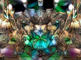 Do you see the reclining skeleton ghost?😆 clearly some work to do ...