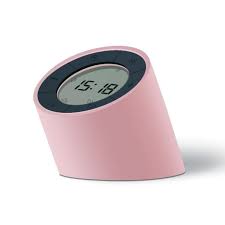 Gingko Edge Light Alarm Clock Pink