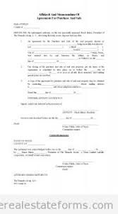 Sample Printable Affidavit Of Memorandum For Purchase And Sale Form Real Estate Forms Memorandum Real Estate Contract