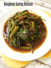 This dish has different names according to the countries, its called kangkung belacan, kangkong. Kangkung Goreng Belacan Azie Kangkung Kampung Goreng Belacan Azie Kitchen