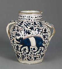 Two Handled Oak Leaf Drug Jar About 1431 Unknown Tin Glazed Earthenware J Paul Getty Museum Antique Pottery Traditional Pottery Jar
