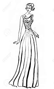 L'indipendenza raggiunta dalle donne negli anni '20 ebbe comunque qualche effetto permanente sulla moda femminile successiva. Immagini Stock Moda Del 20 Secolo Abito Da Sera Lungo In 30 Anni Image 19942601